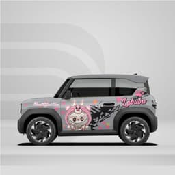 [HỎA TỐC] Tem dán xe VF3 - Decal Sticker dán xe -Decal​ Hình labubu Temxe.Net 7