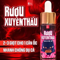 Hương Liệu Câu Cá Rươu Xuyên Thấu Kim Long 20ml Dụ Cá Trắm Đen, Chép Siêu Nhạy 1