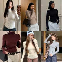 Áo Thun Ôm Body Giữ Nhiệt Cổ Cao 8 Phân, Tay Dài JUSTDUN C20 – Chất Cotton Dày Dặn, Tôn Dáng 5