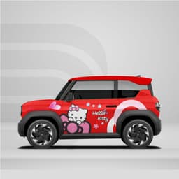 [HỎA TỐC] Sticker Tem Dán Decal Xe VF3 Hình Helo Kitty In Hình Theo Yêu Cầu IB Shop Temxe.Net 1