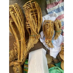 Quang gánh thúng hun khói, quang gánh mây tre trang trí Tết nhiều size 5
