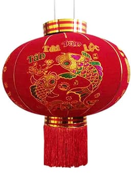 CẦU NHUNG - ĐÈN LỒNG NHUNG  đủ size 60cm - 80cm - 100cm Lồng Đèn Đỏ Trang Trí Tết Bằng Vải Nhung 2026 Họa Tiết 9