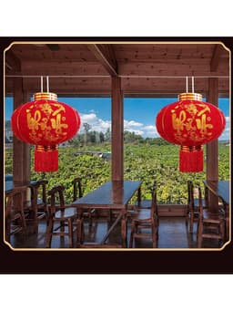 CẦU NHUNG - ĐÈN LỒNG NHUNG  đủ size 60cm - 80cm - 100cm Lồng Đèn Đỏ Trang Trí Tết Bằng Vải Nhung 2026 Họa Tiết 8