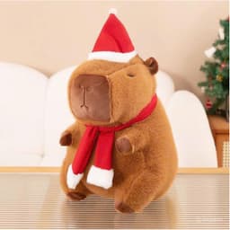 Gấu Bông CapyBara Đội Mũ Noel - Chuột Lang Nước Mẫu Giáng Sinh Đủ Kích Thước Làm Quà Tặng Cho Bạn Gái nhà MIU GẤU XINH 5