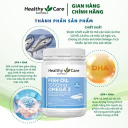 Viên uống dầu cá Omega 3 Healthy Care Fish Oil Hộp 400 viên 3