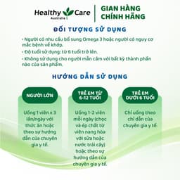 Viên uống dầu cá Omega 3 Healthy Care Fish Oil Hộp 400 viên 5