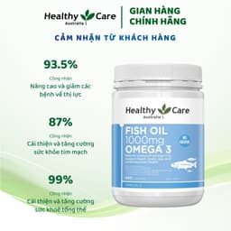 Viên uống dầu cá Omega 3 Healthy Care Fish Oil Hộp 400 viên 6