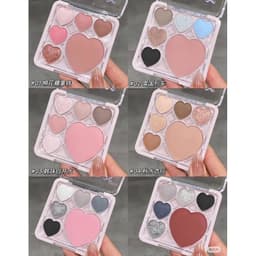 [GOGO TALES] Bảng phấn mắt má 6 ô Gogotales Sweetish Trái Tim xinh xắn (GT747) 6