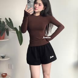 Quần short nữ đùi nỉ ép không xù Justdun H46 3