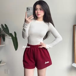 Quần short nữ đùi nỉ ép không xù Justdun H46 7
