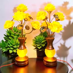 Cặp đèn thờ thần tài 5 bông RỒNG VIỆT, đèn thờ gia tiên hợp kim cao 57cm chất lượng cao. 8