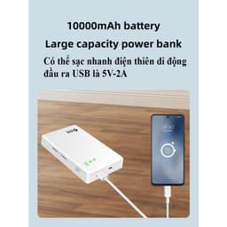 Cục phát wifi từ sim 4G  kiêm pin sạc dự phòng TP10000, bộ phát wifi di động tốc độ cao sử dụng mọi loại sim 5