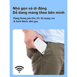Cục phát wifi từ sim 4G  kiêm pin sạc dự phòng TP10000, bộ phát wifi di động tốc độ cao sử dụng mọi loại sim 7