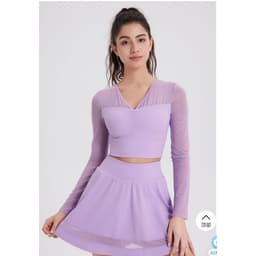 Áo tập thể thao nữ yoga,gym,pilates dài tay cao cấp phối lưới Yimriz QC (có sẵn) 5