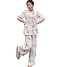 Đồ bộ nữ dập ly vải bóng Bigsize 40-90Kg ESHOP đồ bộ mặc nhà set bộ xinh đẹp dễ thương hoạt hình 3