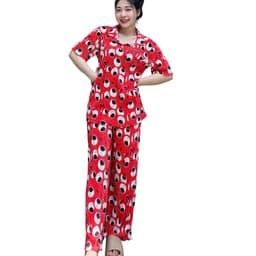 Đồ bộ nữ dập ly vải bóng Bigsize 40-90Kg ESHOP đồ bộ mặc nhà set bộ xinh đẹp dễ thương hoạt hình 5