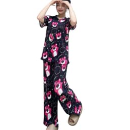 Đồ bộ nữ dập ly vải bóng Bigsize 40-90Kg ESHOP đồ bộ mặc nhà set bộ xinh đẹp dễ thương hoạt hình 6
