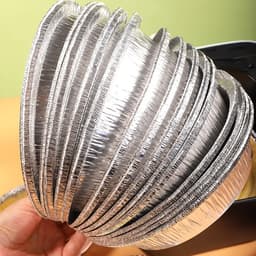 [ SÉT 10 ] Khay giấy bạc lót nồi chiên không dầu nhôm đường kính rộng 20-22cm - GDTA88 6