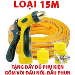 BỘ VÒI RỬA TĂNG ÁP LỰC & DÂY NHỰA PVC DẺO , VÒI TƯỚI CÂY - RỬA XE GIA ĐÌNH 6 CHẾ ĐỘ SỊT TIỆN DỤNG DÂY 5 10 15 20 30M MÉT 7