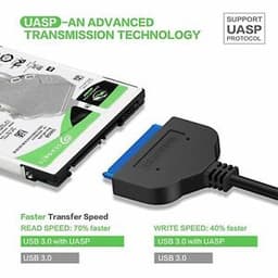 Cáp chuyển USB sang SATA III 2.5” hỗ trợ ổ cứng SSD/HDD 3