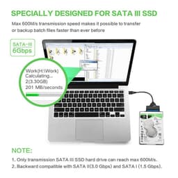 Cáp chuyển USB sang SATA III 2.5” hỗ trợ ổ cứng SSD/HDD 4