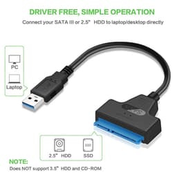 Cáp chuyển USB sang SATA III 2.5” hỗ trợ ổ cứng SSD/HDD 5