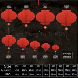 [TẾT 2026] SET 10C Lồng Đèn Đỏ Treo Trang Trí Tết, Chúc Mừng Năm Mới, Trang Trí Lễ Hội, Tiệc Tùng - Hana Party 6