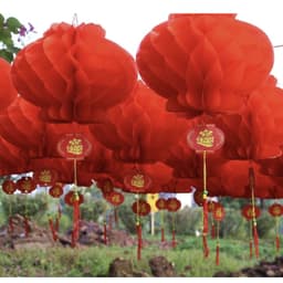 [TẾT 2026] SET 10C Lồng Đèn Đỏ Treo Trang Trí Tết, Chúc Mừng Năm Mới, Trang Trí Lễ Hội, Tiệc Tùng - Hana Party 3