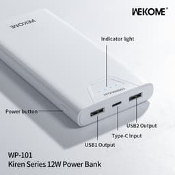 Pin Sạc Dự Phòng Wekome WP-101 10.000mAh và Pin Dự Phòng Sendem P301 10.000mAh 3