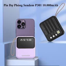 Pin Sạc Dự Phòng Wekome WP-101 10.000mAh và Pin Dự Phòng Sendem P301 10.000mAh 9
