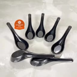 AMIZIN COMBO 10 Muỗng súp phíp (2856) Thìa ăn phở nhựa cao cấp, cho nhà hàng AMIZIN 6