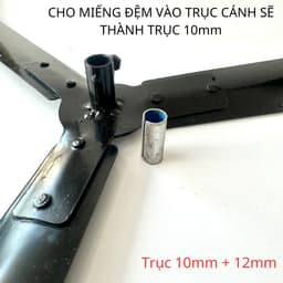TẤT CẢ CÁC LOẠI Cánh Quạt Công Nghiệp Trục 10 - 12mm . Sử Dụng Cho Động Cơ Máy Giặt Cửa Đứng 6