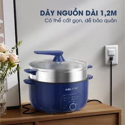 Nồi Lẩu Hấp Đa Năng KALITE KL568-S, 2 Tầng - Công suất 2000W, Hàng Chính Hãng 6