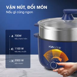 Nồi Lẩu Hấp Đa Năng KALITE KL568-S, 2 Tầng - Công suất 2000W, Hàng Chính Hãng 7