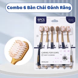 Combo 6 bàn chải đánh răng CARING FOR GUMS lông mềm TH9 3