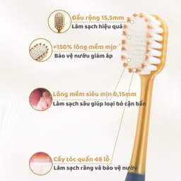 Combo 6 bàn chải đánh răng CARING FOR GUMS lông mềm TH9 2