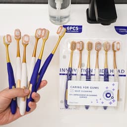 Combo 6 bàn chải đánh răng CARING FOR GUMS lông mềm TH9 4