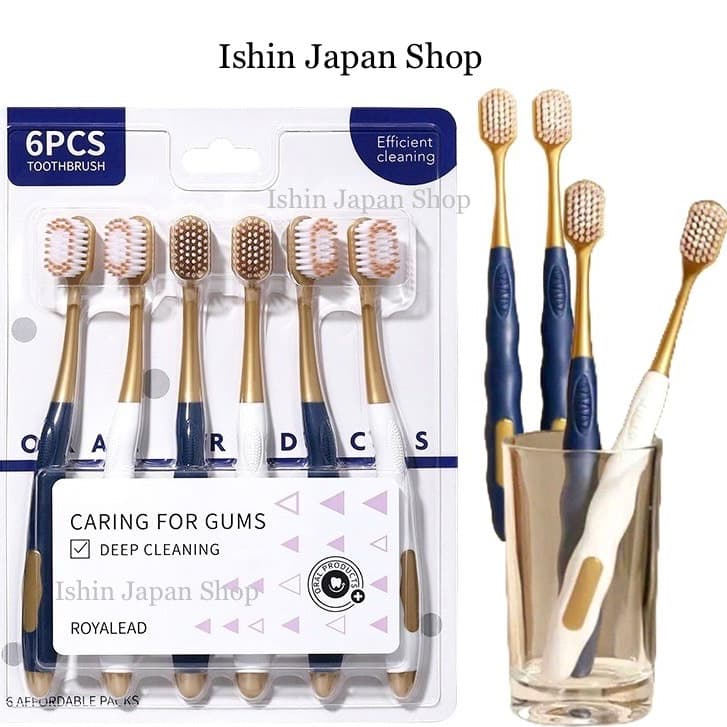 Combo 6 bàn chải đánh răng CARING FOR GUMS lông mềm TH9