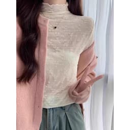 [KÈM ÁO QUÂY] Áo Ren Thun Giữ Nhiệt cổ 3cm mềm mịn co giãn cho nữ m879 3