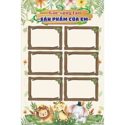 Góc Sáng Tạo, Góc Sản Phẩm của em, Trang trí lớp học, mầm non... 2