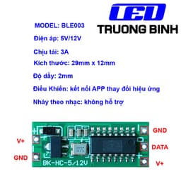 BLE003 ĐIỀU KHIỂN LED FULL MÀU ARGB NEOPIXEL WS2812B WS2811 HỖ TRỢ APP LOTUSLAMP X 4