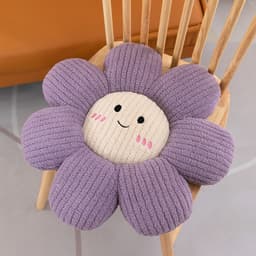 Đệm ngồi hoa cúc 5D bệt mềm mại, kích thước 48cm, lót ghế nhung tăm êm ái, tạo sự thoải mái tuyệt đối nhà MIU GẤU XINH 6