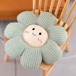 Đệm ngồi hoa cúc 5D bệt mềm mại, kích thước 48cm, lót ghế nhung tăm êm ái, tạo sự thoải mái tuyệt đối nhà MIU GẤU XINH 5