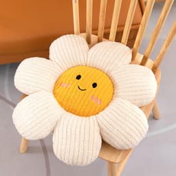 Đệm ngồi hoa cúc 5D bệt mềm mại, kích thước 48cm, lót ghế nhung tăm êm ái, tạo sự thoải mái tuyệt đối nhà MIU GẤU XINH 8