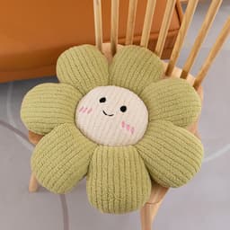 Đệm ngồi hoa cúc 5D bệt mềm mại, kích thước 48cm, lót ghế nhung tăm êm ái, tạo sự thoải mái tuyệt đối nhà MIU GẤU XINH 3