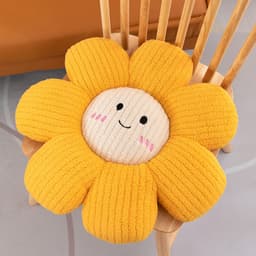 Đệm ngồi hoa cúc 5D bệt mềm mại, kích thước 48cm, lót ghế nhung tăm êm ái, tạo sự thoải mái tuyệt đối nhà MIU GẤU XINH 7