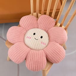 Đệm ngồi hoa cúc 5D bệt mềm mại, kích thước 48cm, lót ghế nhung tăm êm ái, tạo sự thoải mái tuyệt đối nhà MIU GẤU XINH 4