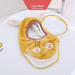 "Mũ Len Lông Cừu Trùm Đầu Cho Bé Kèm Kính Chắn Gió Ấm Áp An Toàn Mùa Đông  9