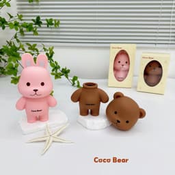 Hộp đựng tiết kiệm cho bé hình gấu thỏ cocobear, Quà tặng Tết hộp tiết kiệm coco bear 5
