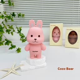 Hộp đựng tiết kiệm cho bé hình gấu thỏ cocobear, Quà tặng Tết hộp tiết kiệm coco bear 6